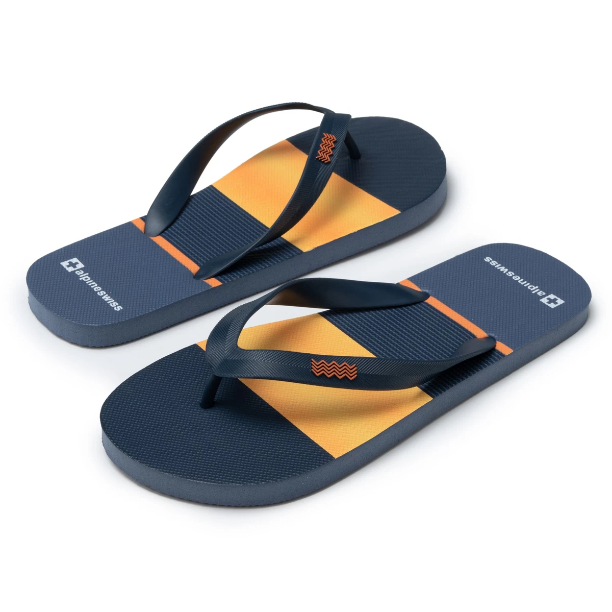 Flip Flop Orange Rubber Sandals for Men for sale | eBay