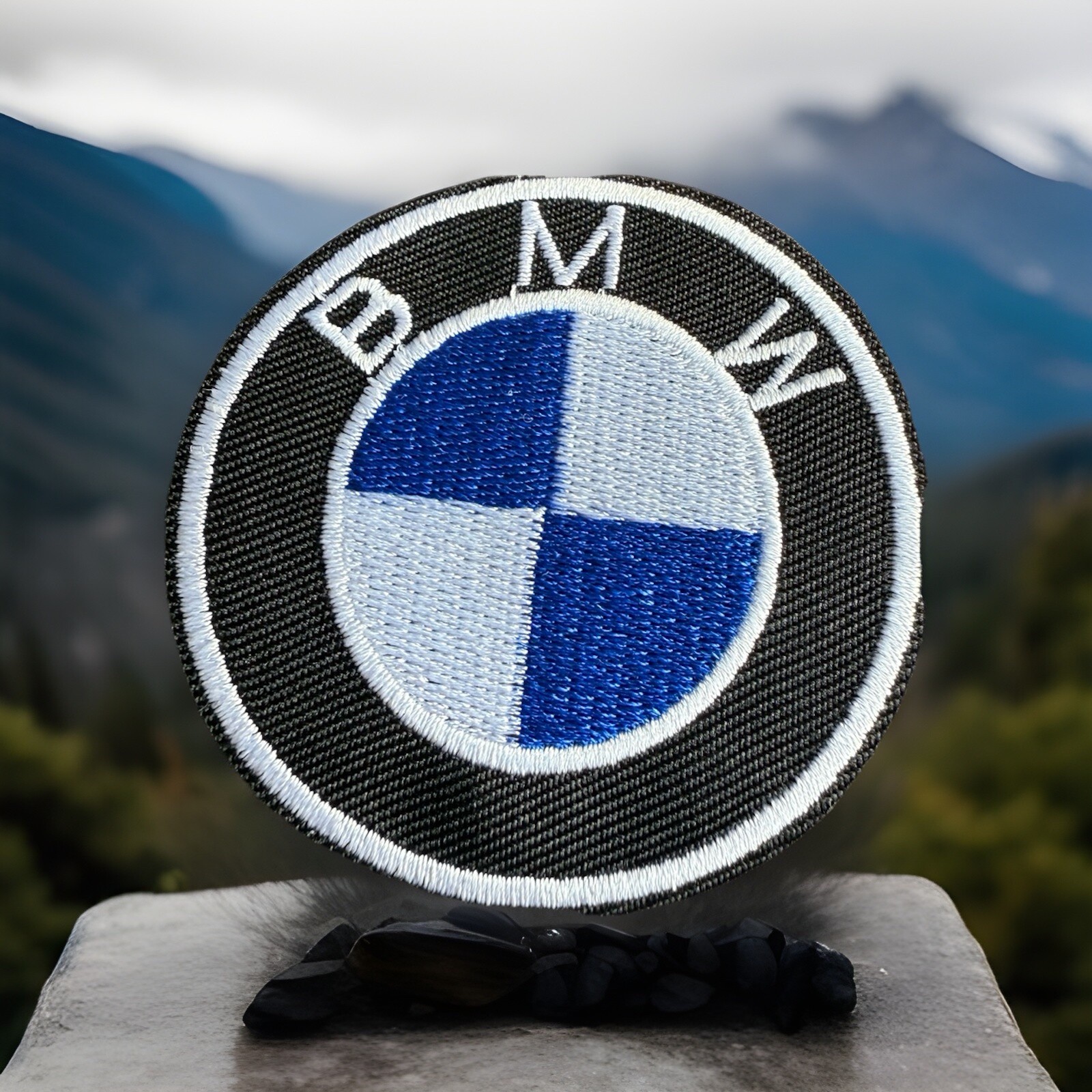 New BMW Motor Racing Sew / Iron On Embroidered Patches 6cmx6cm