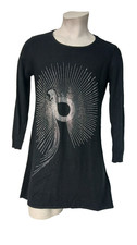 Foresta Bella Tunika schwarz Größe: M mit Pailletten langarm