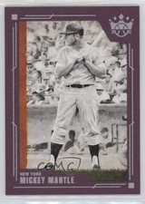 2022 Panini Diamond Kings Plum Frame Mickey Mantle #8 HOF 07rd