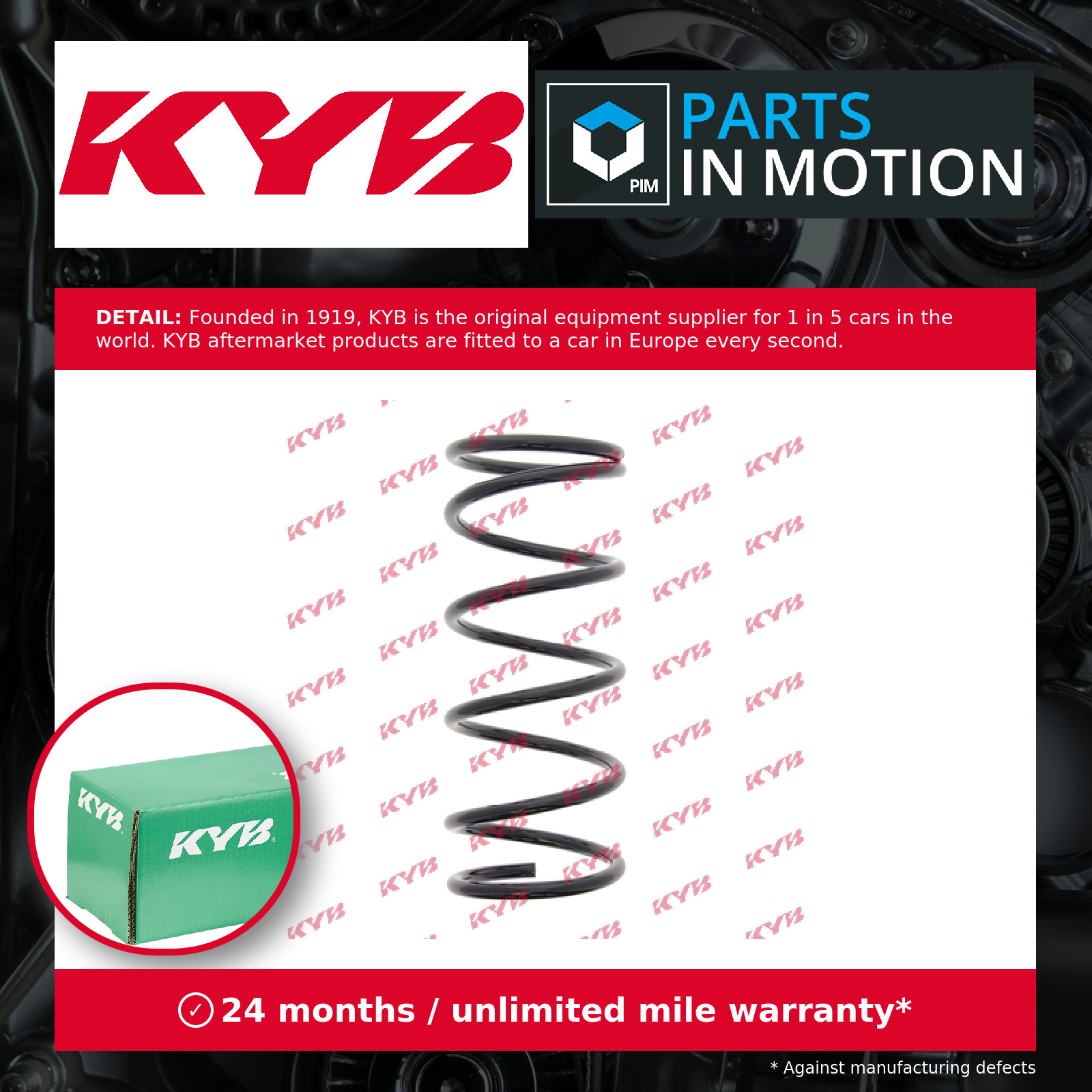 Coil Spring Rear RA5761 KYB Suspension 20380FC120 Genuine Top Quality Guaranteed