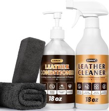 Leather Cleaner and Conditioner Kit-2 18oz Leather Care For Car Seats, Furnitur