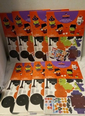 Mondo Llama Create-Your-Own 3D Halloween Figures Kit New Lot Of 8