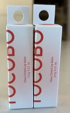 Tocobo Glass Tinted Lip Balm Flush Cherry Vegan (2) 0.12 oz Each NIB Exp 05/27