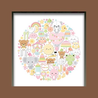 Doodlebug Design Shadow Box Insert Kit - Bundle Of Joy - DDSB7721