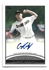 2012 Topps Pro Debut Autographs #PDA-CC Casey Crosby Detroit Tigers Auto