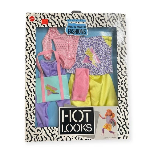 Vintage 1986 Mattel Hot Looks Workout Gear #3829 BRAND NEW - NIB