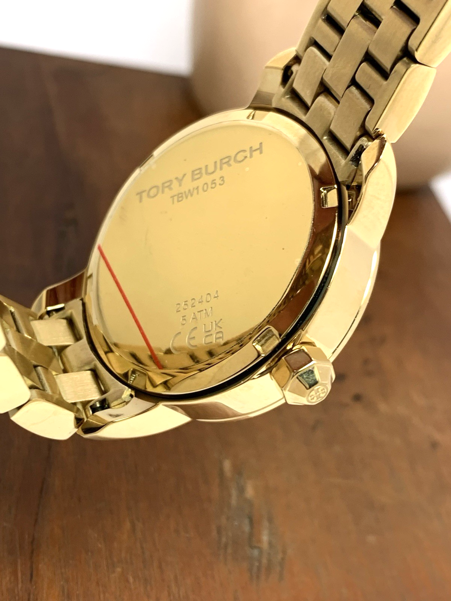 Tory Burch Women's Watch TBW1053 Quartz Cream Dial Gold Stainless