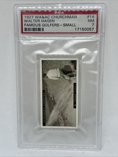 1927 Churchman Famous Golfers Small #14 Walter Hagen RC HOF PSA 7