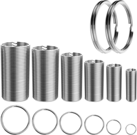 140 StüCk SchlüSselringe Klein SchlüSselring 6 GrößEn 12Mm 15Mm 20Mm 25Mm 28Mm 3