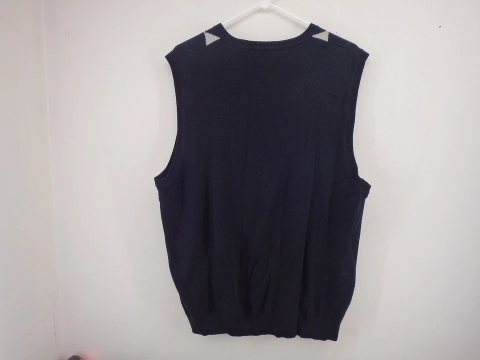 Van Heusen Mens Sweater Vest Large Sleeveless Pullover Argyle - Image 4 of 4