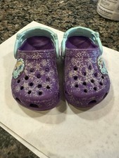 Disney Frozen Crocs Clogs for Children Elsa Anna Design, Size 4-5