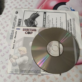 Virtua Cop (Sega Saturn, 1995) Not For Resale with Manual