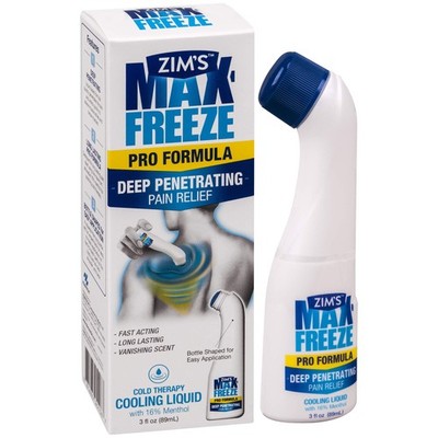 Zim's Max Freeze Pain Relief Liquid 3 Oz Extra Strength Cooling for Muscles J...