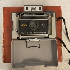 Vintage Polaroid 420 Automatic Land Camera w/ Case Strap - Tested