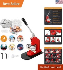 Complete 58mm Badge Press Machine with 1000 Button Blanks - Craft Your Own