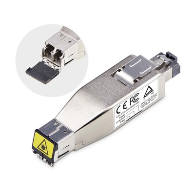 StarTech.com Gigabit Glasfaser-zu-RJ45-Ethernet-Medienkonverter Dongle optischer Singl