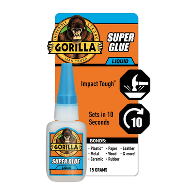 #ad Gorilla Super Glue 15 Gram Clear Pack of 1 $8.48