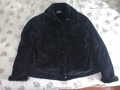 Primark Corduroy Women s Jacket, Black, size Large (12)