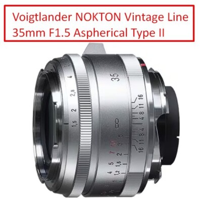Voigtlander NOKTON Vintage Line 35mm F1.5 Aspherical Type II Leica