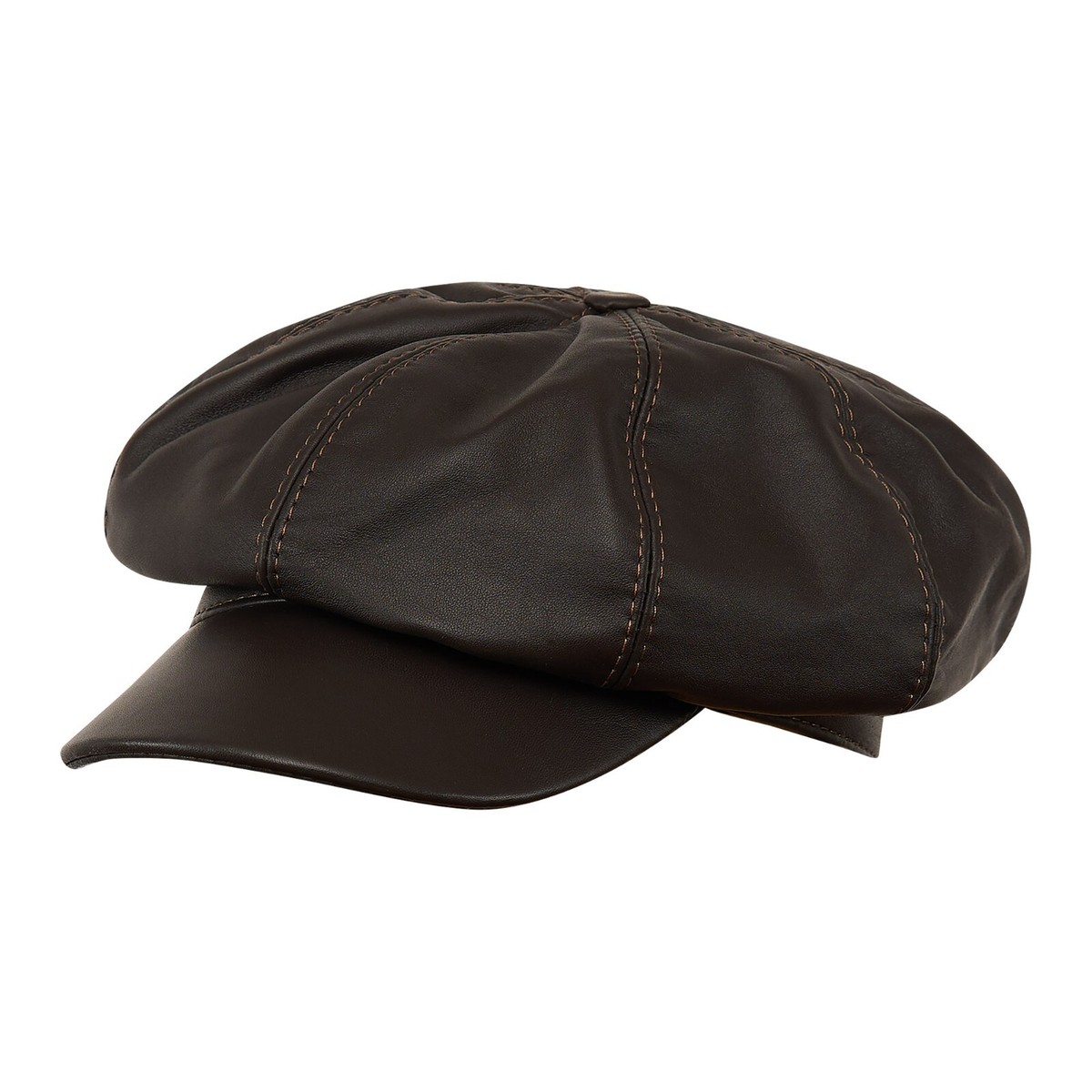 Sterkowski JIMMY Leather Newsboy Cap Applejack Paper Boy Gavroche