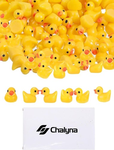 150 Pieces Mini Rubber Ducks Miniature Resin Ducks Yellow Tiny Duckies Figures - Picture 2 of 8