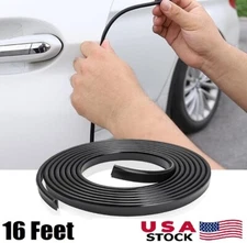 16ft Auto Car Door Edge Trim Guard Molding Rubber Seal Strip Scratch Protector