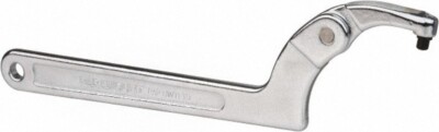 Paramount Adjustable Pin Spanner Wrench: 11-3/8'' Length, 2? to 4-3/4? Capacity