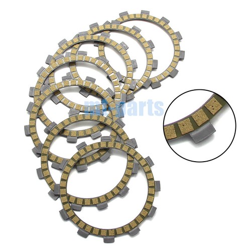 Clutch Friction Plate Kit for Yamaha YZ125 B/D 1991-1992/TY250Z TYZ250 R 1993-96 - Picture 4 of 7