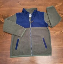 Boys Carter's Kids Size 5 Micro-fleece Light Zip Jacket Navy  Olive Green