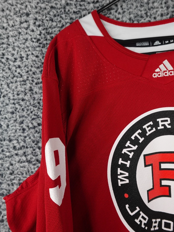 Хоккейная футболка Portland Winterhawks красная Adidas размер 54 Toyota сезон 2018 No19 - Изображение 2 из 4