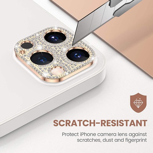For iPhone 14 Plus 13 12 11 Pro Max Bling Diamond Camera Lens Screen Protector - Zdjęcie 10 z 23
