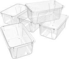Storex Small Cubby Bins   Plastic Storage Con...