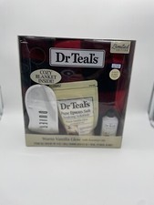 Dr Teal's WARM VANILLA GLOW 4 Piece Gift Set Limited Edition NEW IN BOX