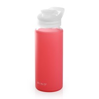 Bino Glass Flip Top 17oz Water Bottle Hibiscus on sale Bino Glass Flip Top 17oz Water Bottle Hibiscus on sale