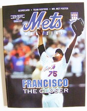 NY Mets Francisco Rodriguez, Citi Field 2009 FIRST YEAR Program Scorecard