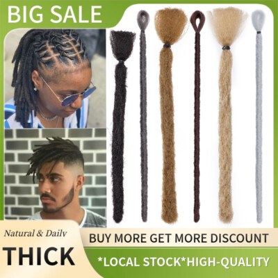 Short Dreadlocks Hair Extensions Full Head Crochet Dreads Synthetic Handmade USA