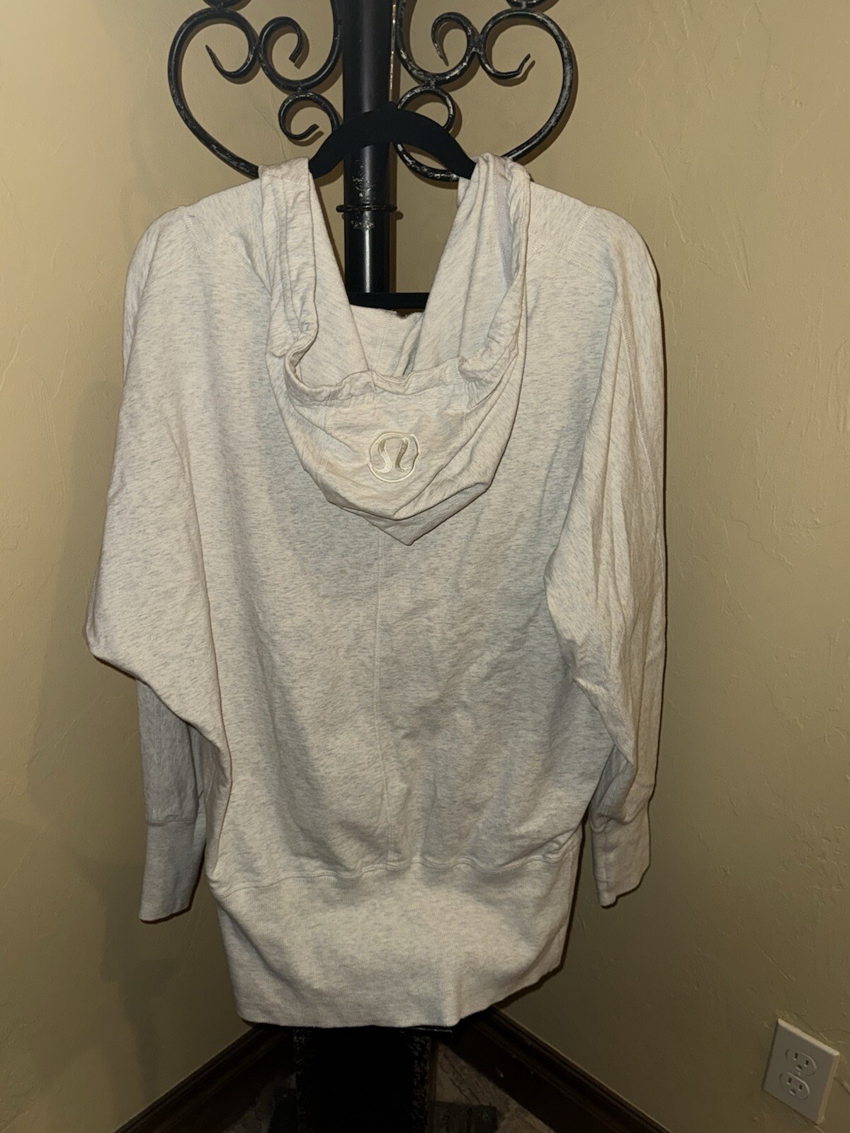 Lululemon Throwback Flashback Pullover Ivory/Gray… - image 8