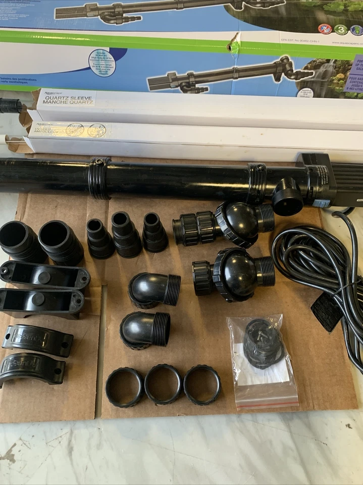 Aquascape UltraKlear 2500 28 vatios 1000 GPH UV clarificador de estanque esterilizador 95037 Foto 4 de 4