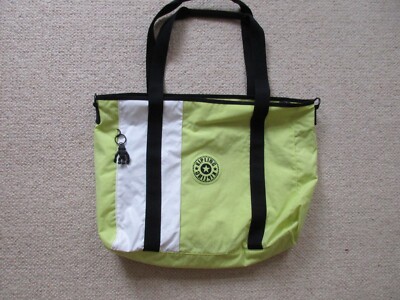 Kipling Active Asseni Tote Lime Green Shopping Bag Tasche