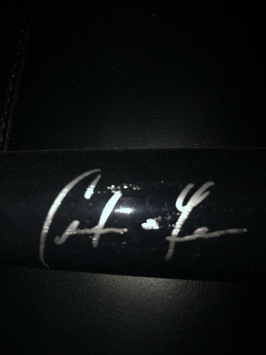 Christian Yelich Miami Marlins Autografiado Tamaño Completo Béisbol MVP Milwaukee Brew - Imagen 2 de 4