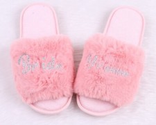 Custom Slippers with Names Bridesmaid Slippers Bride Personalized Bride Slipper