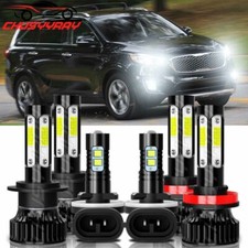 For Kia Sorento 2011-2016 6000k Combo Led Headlight High Low Beam Fog Light Bulb