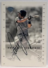 Luis Sojo 1996 Leaf Authentic Signature Series ON CARD Autograph Auto Free ship