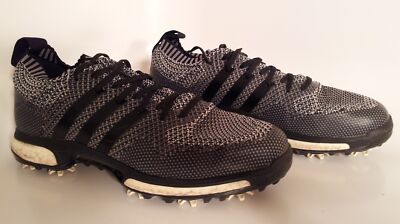 ADIDAS Tour 360 Knit Men's Golf Shoes Grey Black Size Medium Pre-Owned 
