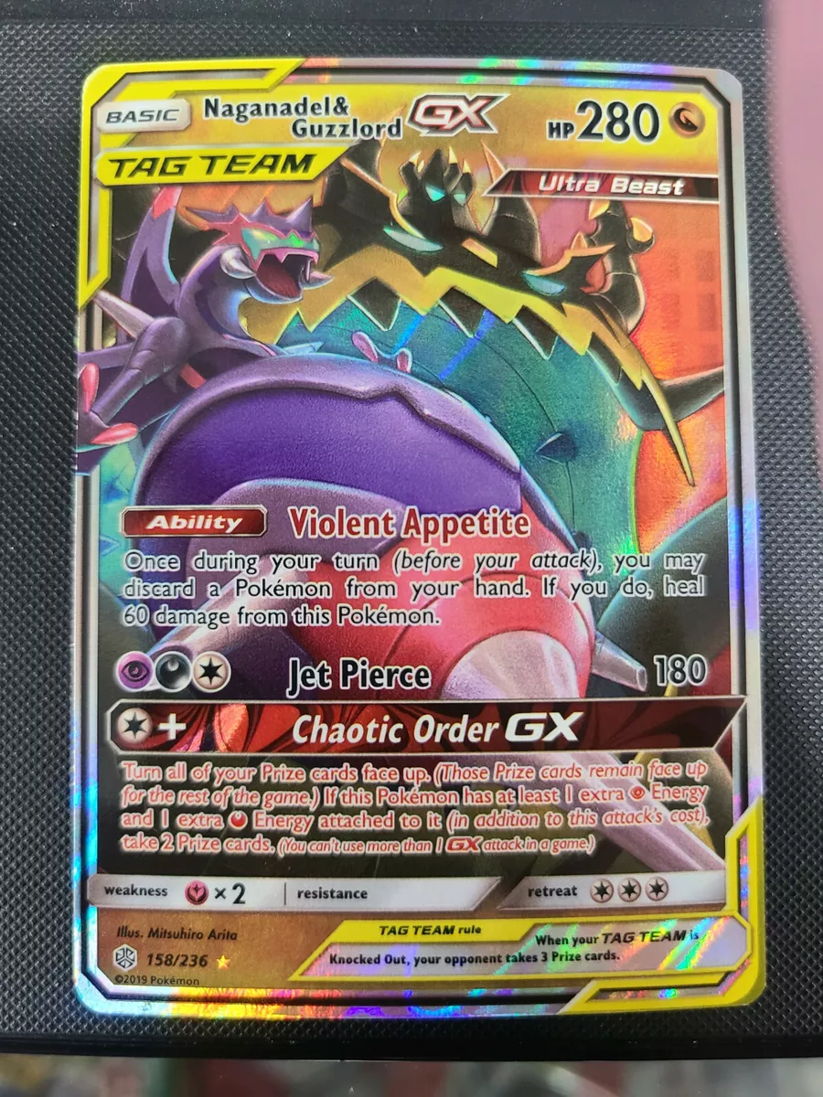 Mavin  ULTRA RARE Naganadel & Guzzlord GX Tag Team 158/236