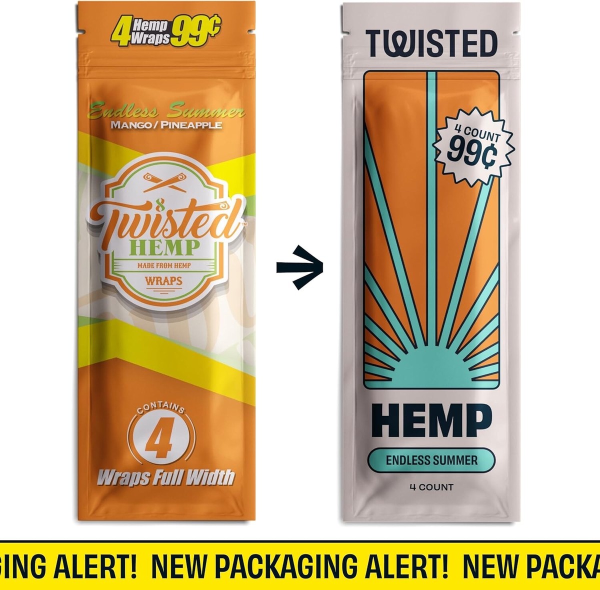 Twisted Hemp 4 Leaf per Pack 15 Count Box 60 Rolling Papers