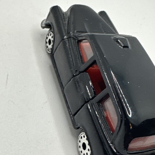 Vintage Zee Toys London Taxi Suicide Doors Black w/ Red Interior 1:64 Diecast - Picture 14 of 16