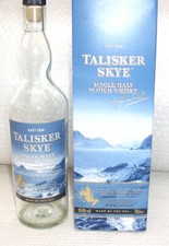 Empty 70cl Talisker Skye single malt Whisky Bottle with box
