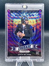 2021 Prizm Draft Picks Crusade Zach Wilson RC  #168 🟪🌊 Purple Wave Prizm BYU